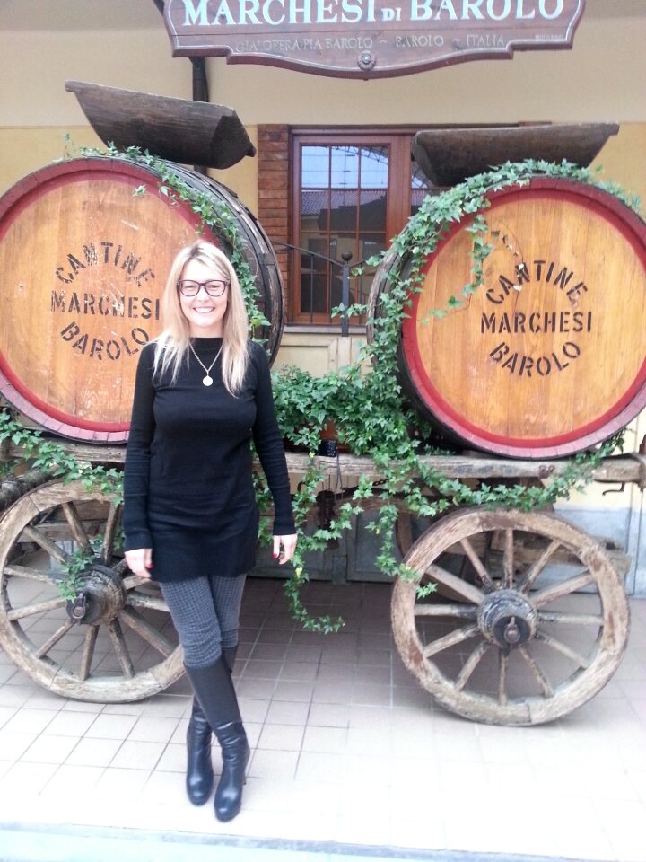 Valentina Abonna at her family's winery in Barolo