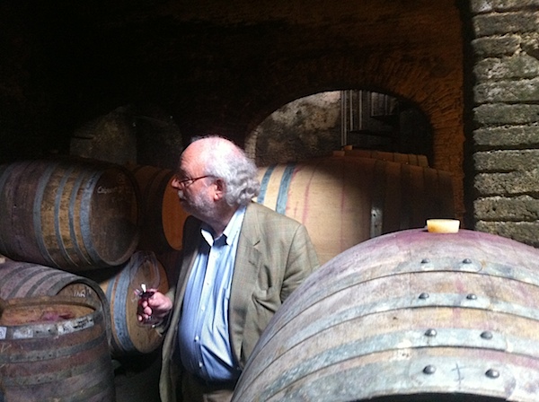 Christopher Cannan in the Celler of Clos Figuras