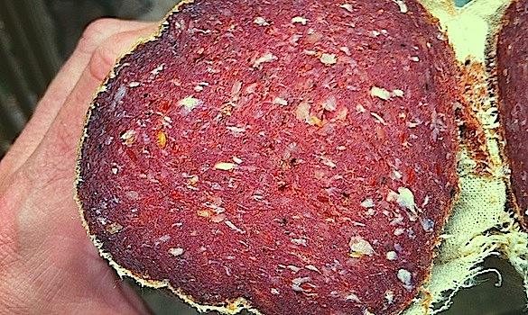 Cross section of an Ontario Mennonite summer sausage