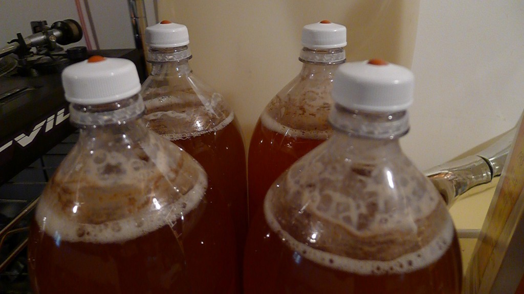 After 10 days those special fermentation caps have been doing a good job releasing some of that Carbon Dioxide.