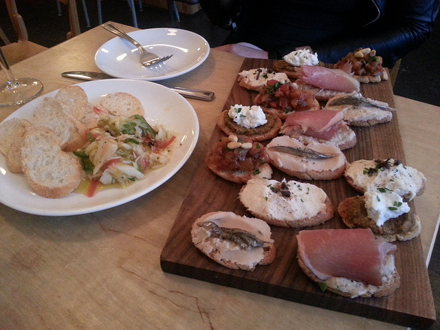 A splendid selection of Ciccheti at Archive Wine Bar
