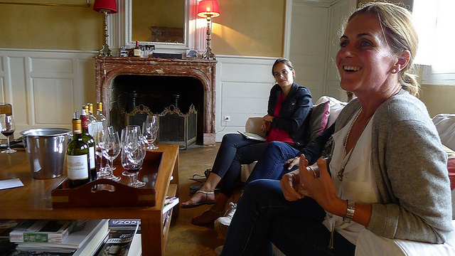 As well as making some superb wines, Caroline Perromat is also the consummate host.