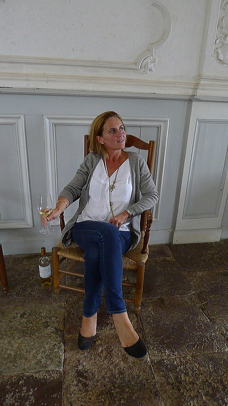 Caroline Perromat at home in Château Cérons, Bordeaux