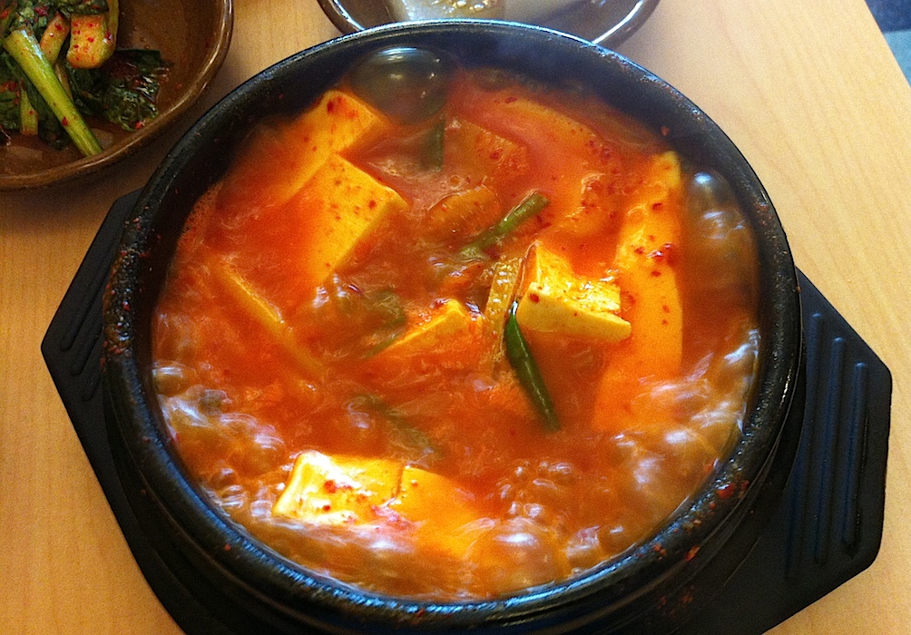 Kimchi jjigae at Imonay in Toronto