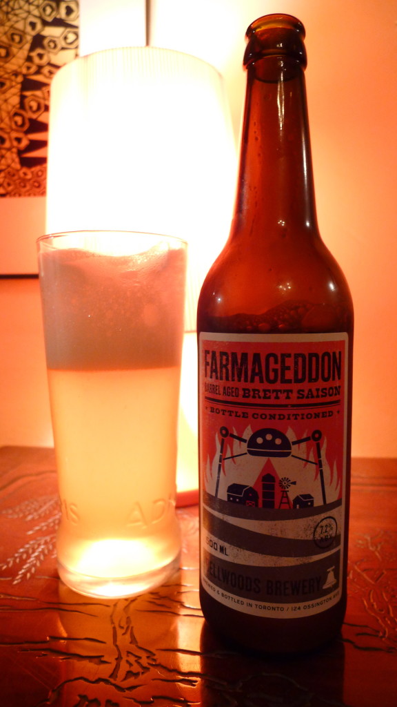 A wonderfully labeled and frothy Farmhouse Saison from Bellwoods Brewery