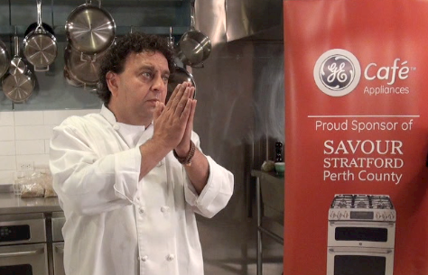 Bringing his spices to the people at Savour Stratford, Chef Vikram Vij.
