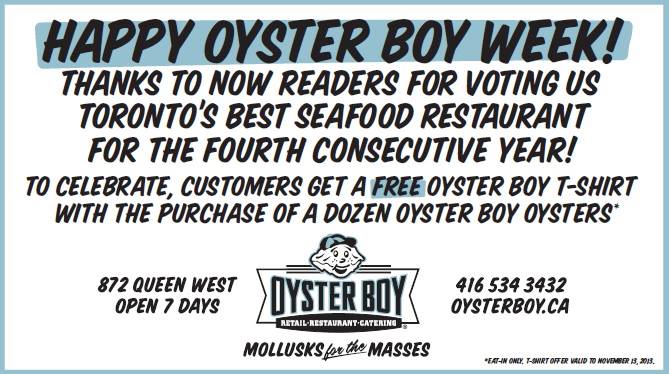 Oyster Boy Week