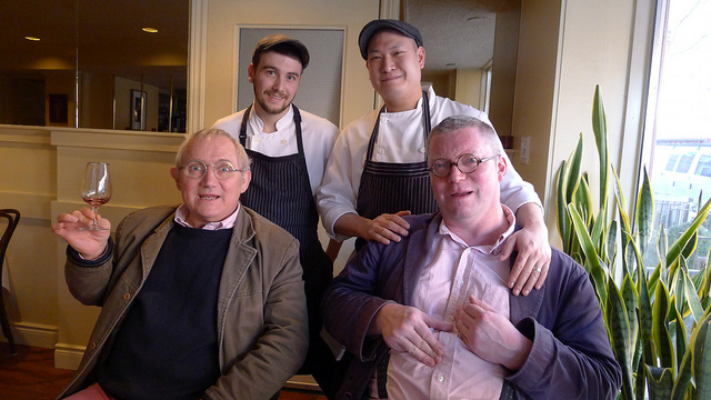 Trevor Gulliver and Fergus Henderson at the much missed Niagara Street Cafe in 2011