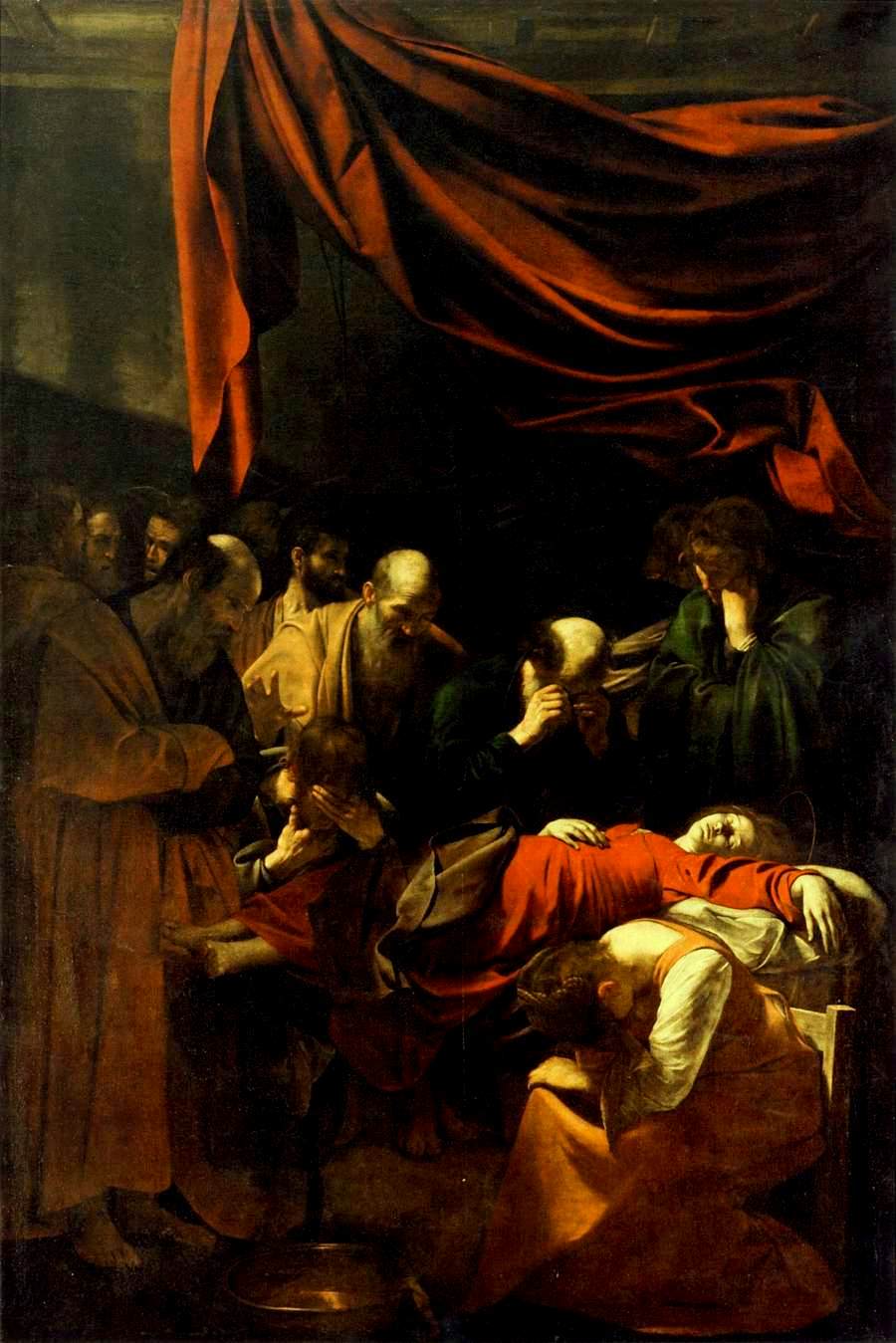 death of the virgin by caravaggio