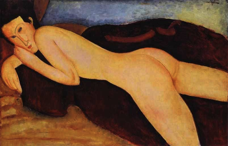Nude on Couch by Amedeo Modigliani