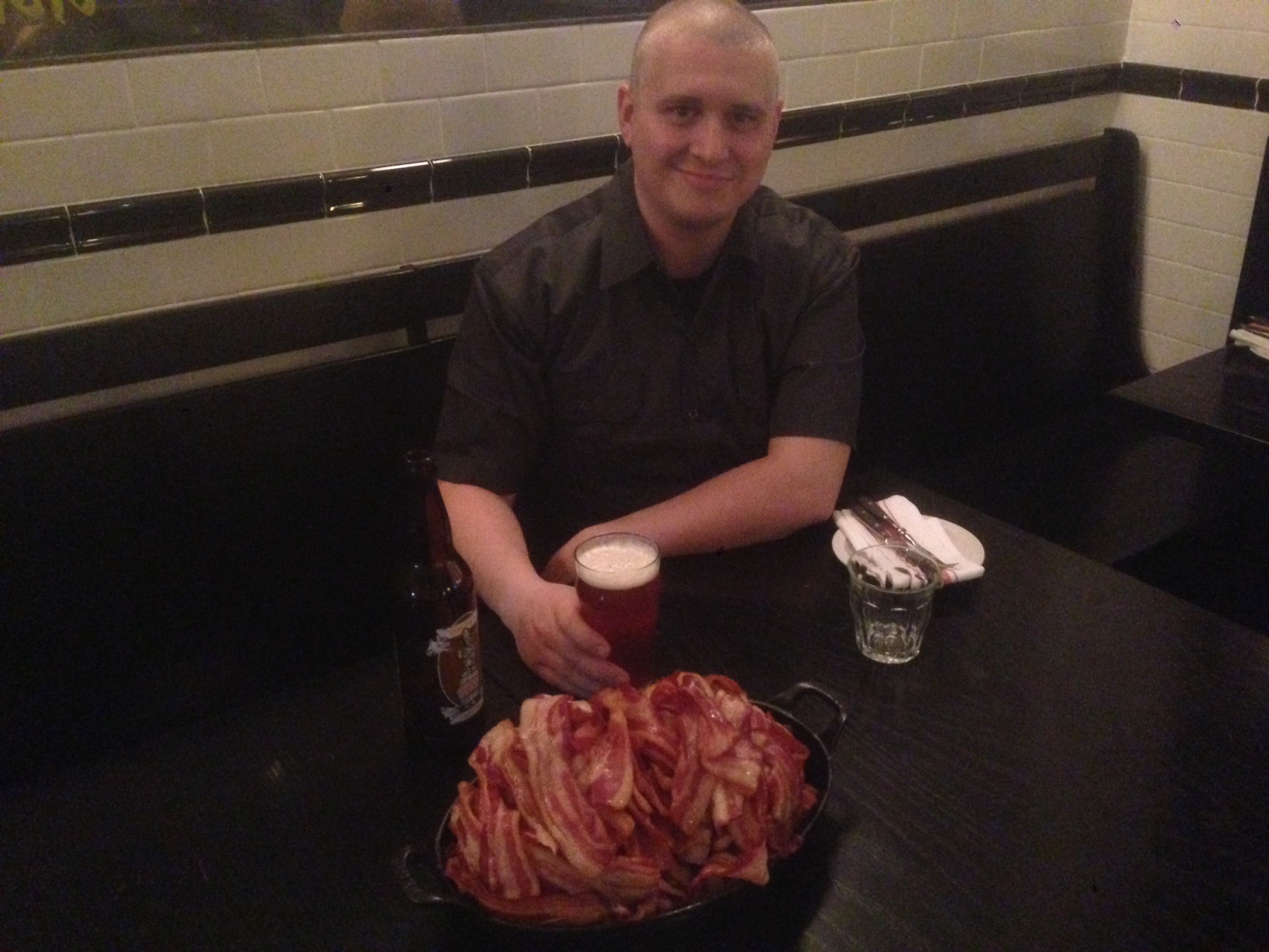 Yes, Chef Jesse Vallins is still a huge fan of the omnipresent bacon.