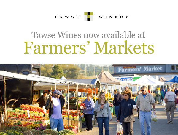 Tawse Wine at Farmers Markets
