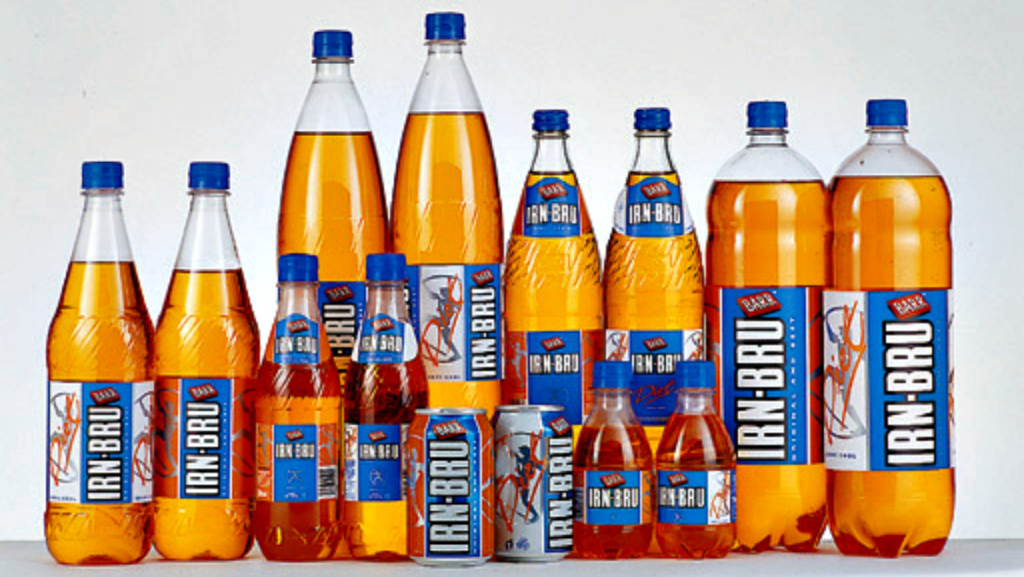 Ahhhhh, IRN-BRU, "made in Scotland from girders". Nonsense, of course.