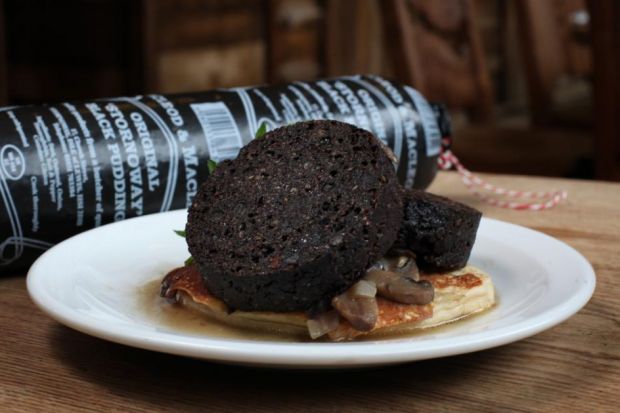 The one and only Stornaway Black Pudding, accept no imitations.