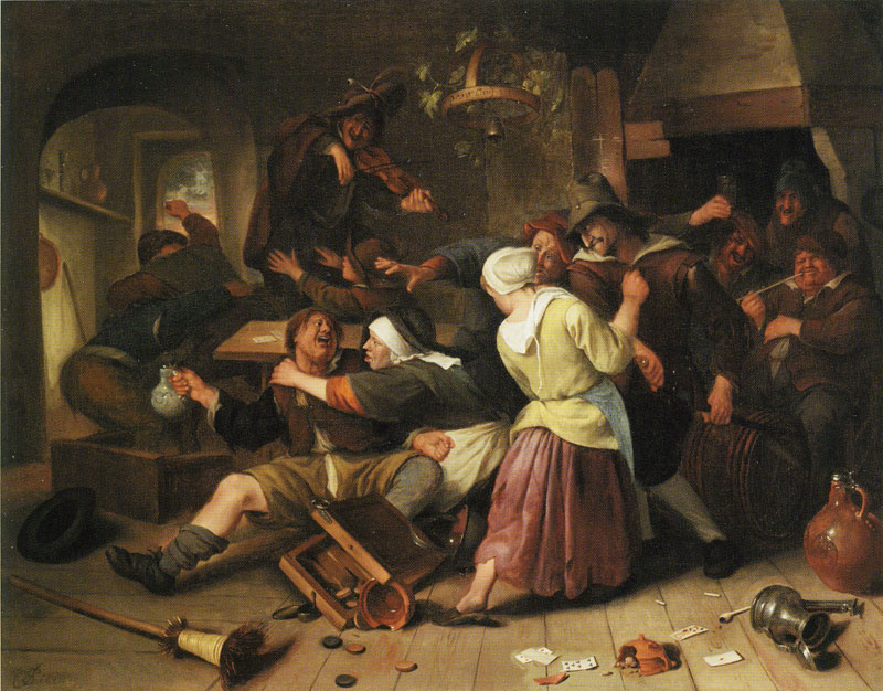 Jan Steen Gamblers Quarreling 1665
