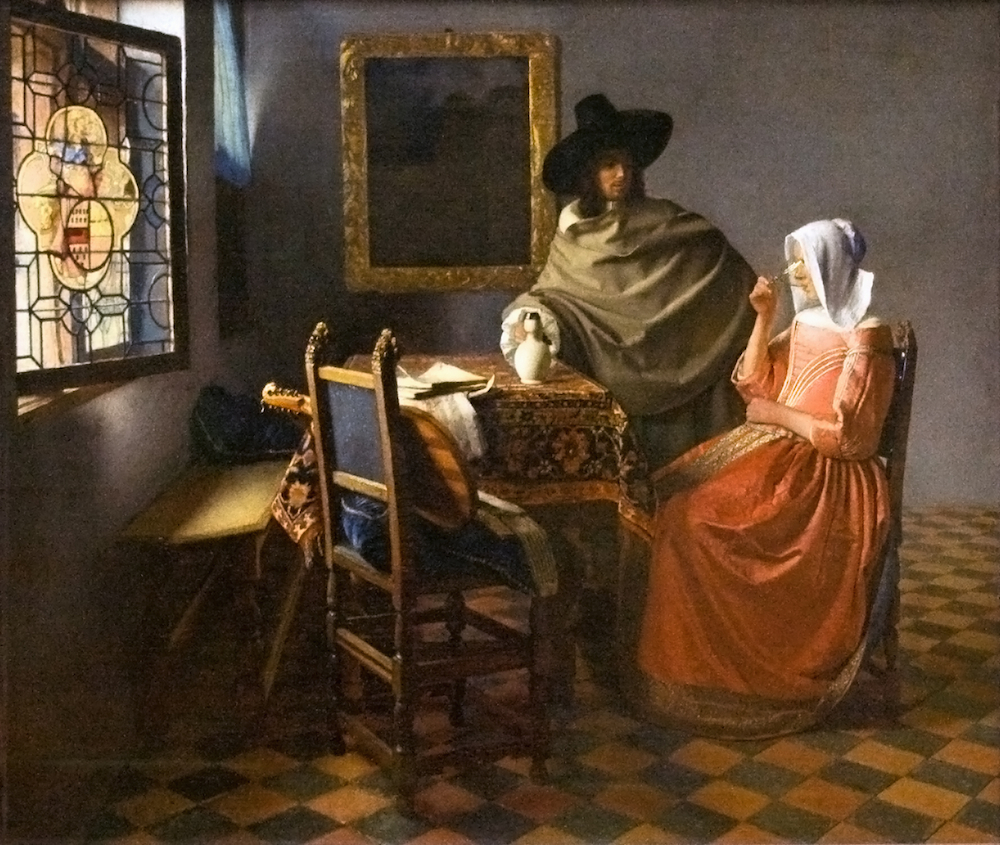 The Glass of Wine by Johannes Vermeer 1660