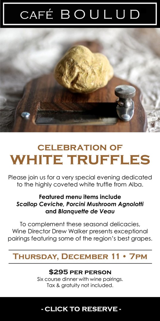 Cafe Boulud White Truffles Celebration