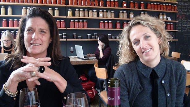 Enrica Rocca and Marloes Knippenberg enjoy both Canadian cuisine and wines at Jamie Kennedy Gilead.