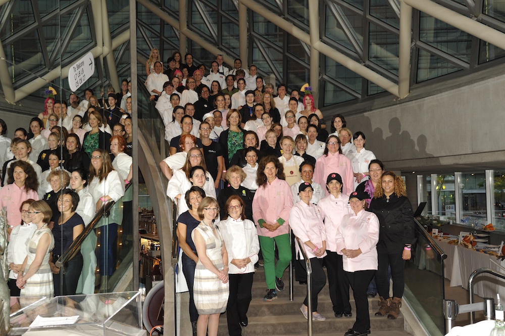 Eat to the Beat chefs pose at Roy Thomson Hall in 2013.