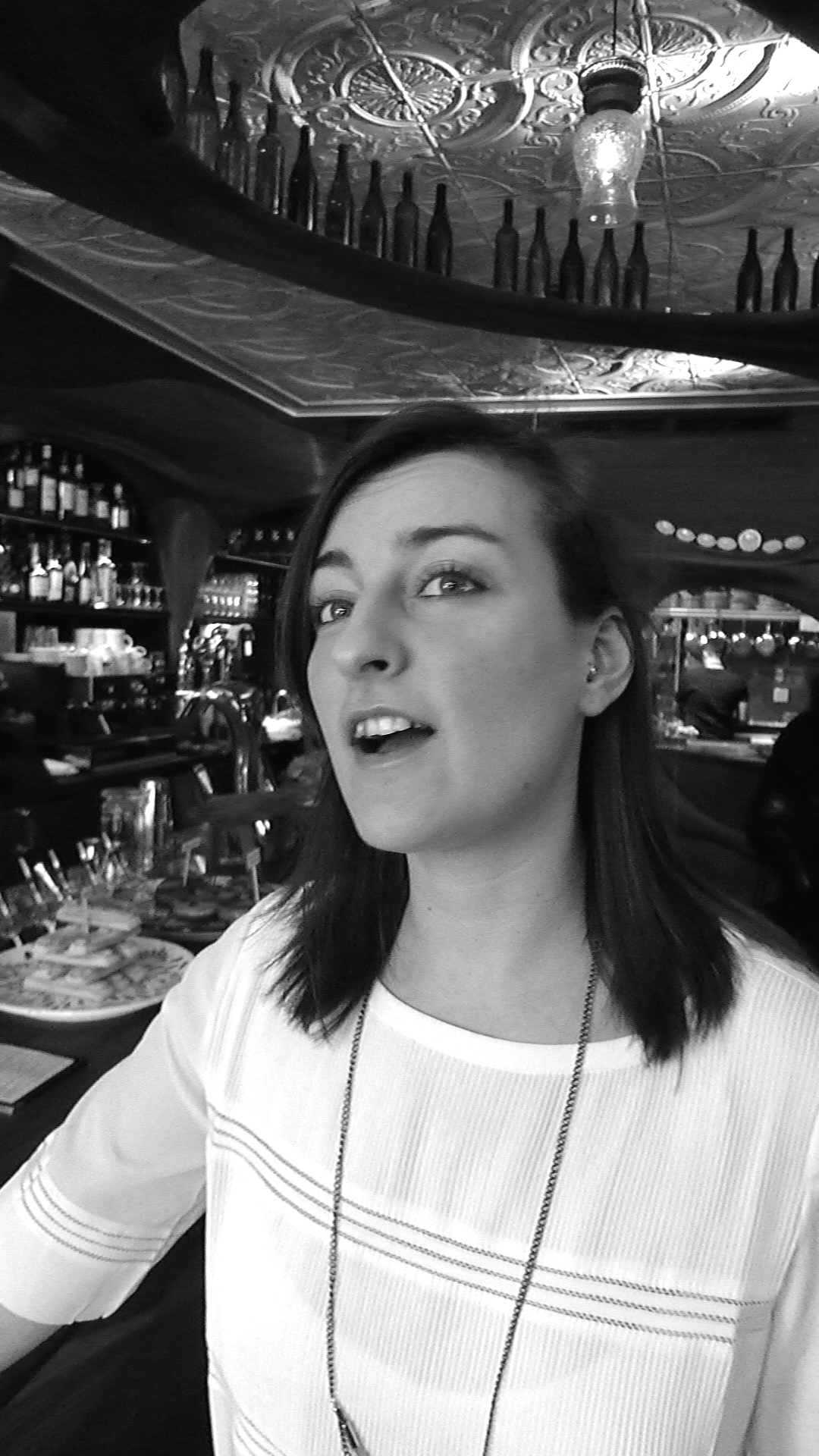 Sommelier Lexi Wolkowski, late afternoon at Bar Raval.