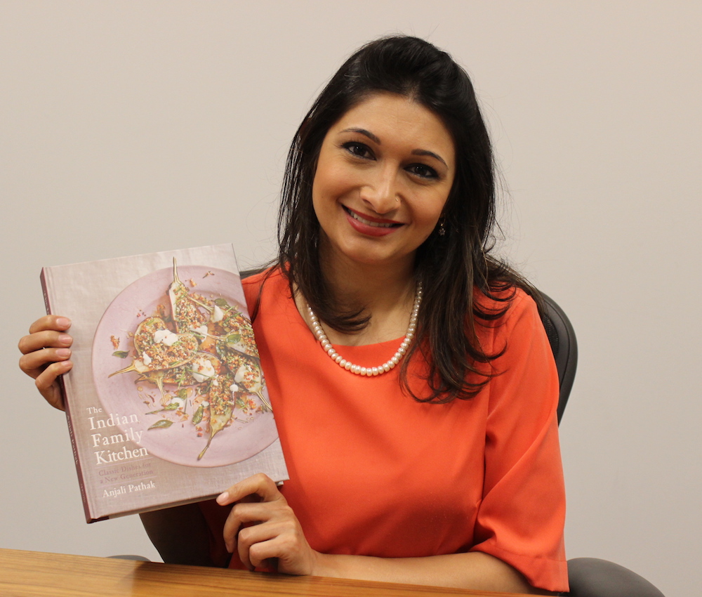 Anjali Pathak and her Cookbook