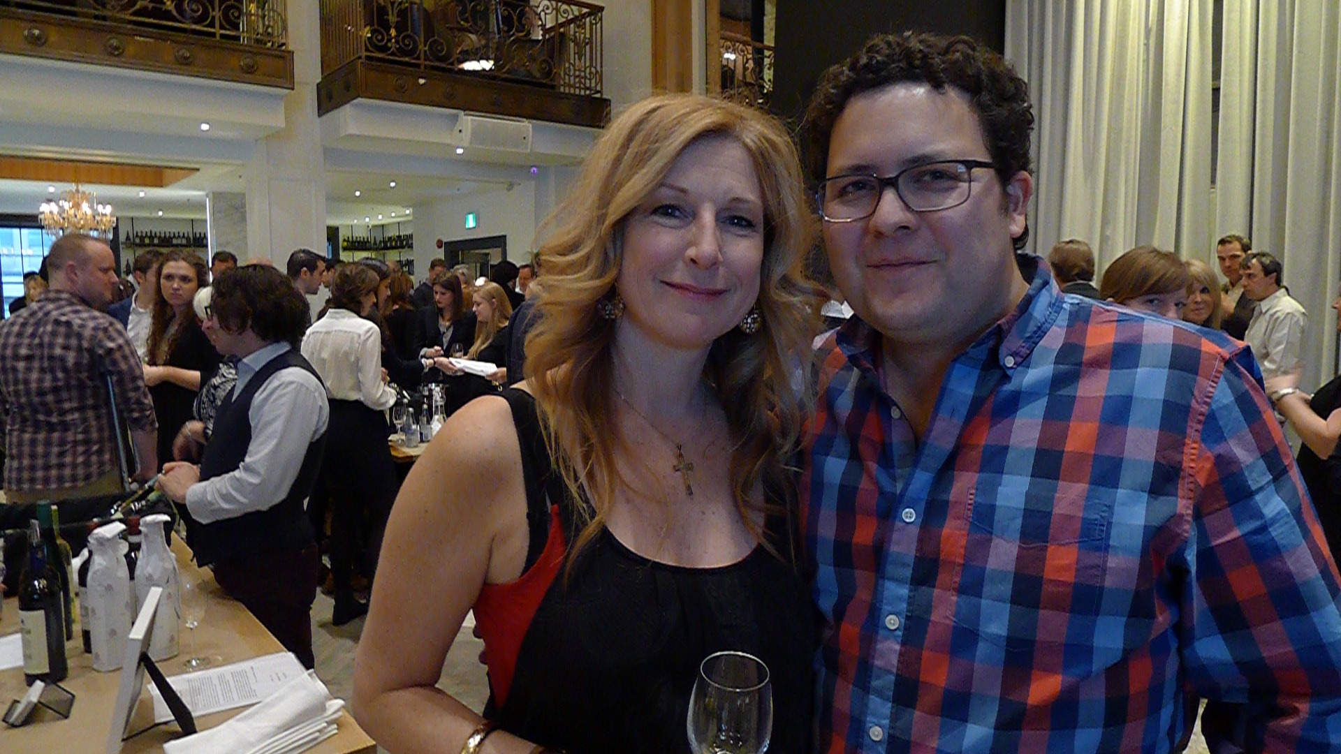 Magdalena Kaiser (Wine Ontario) and Mark Cuff (The Living Vine).
