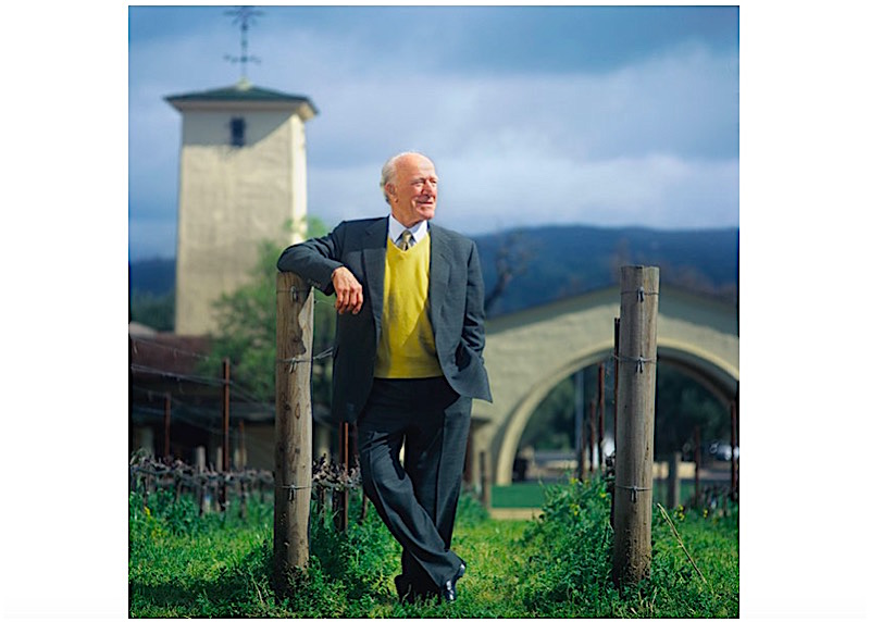 Robert Mondavi at his winery