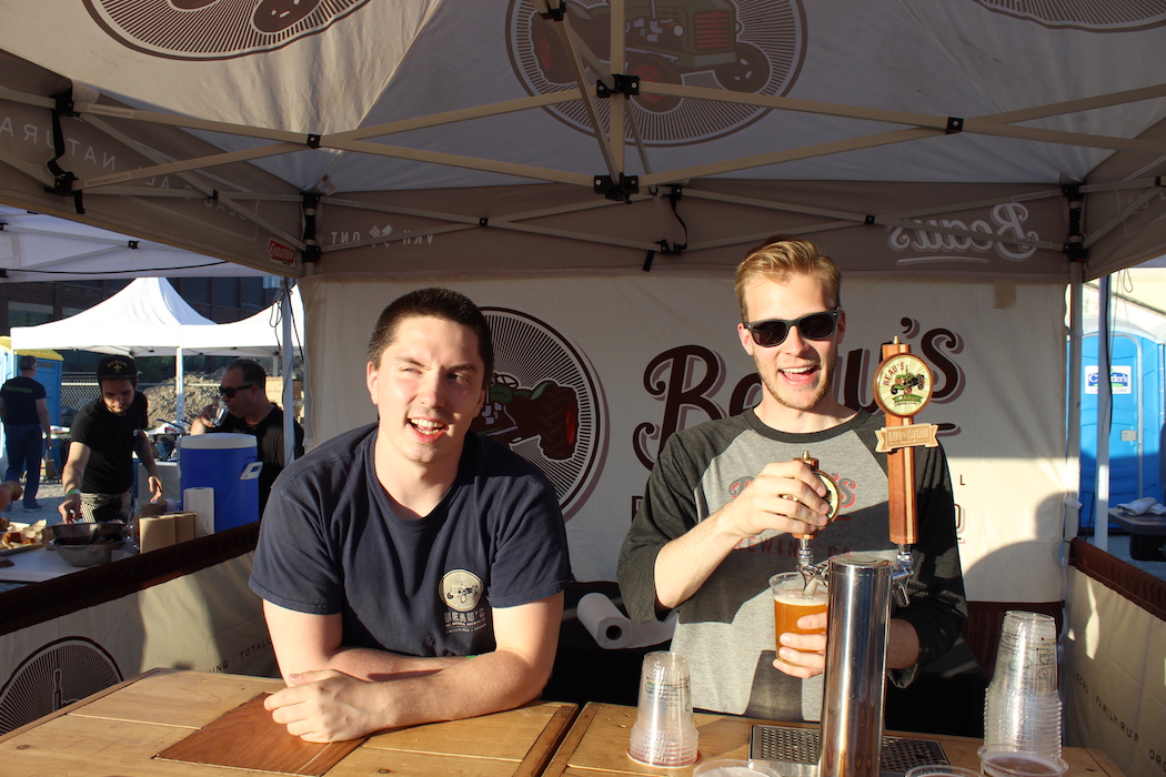 These young lads from Beau's All Natural Brewing stood poised to slake thirst.