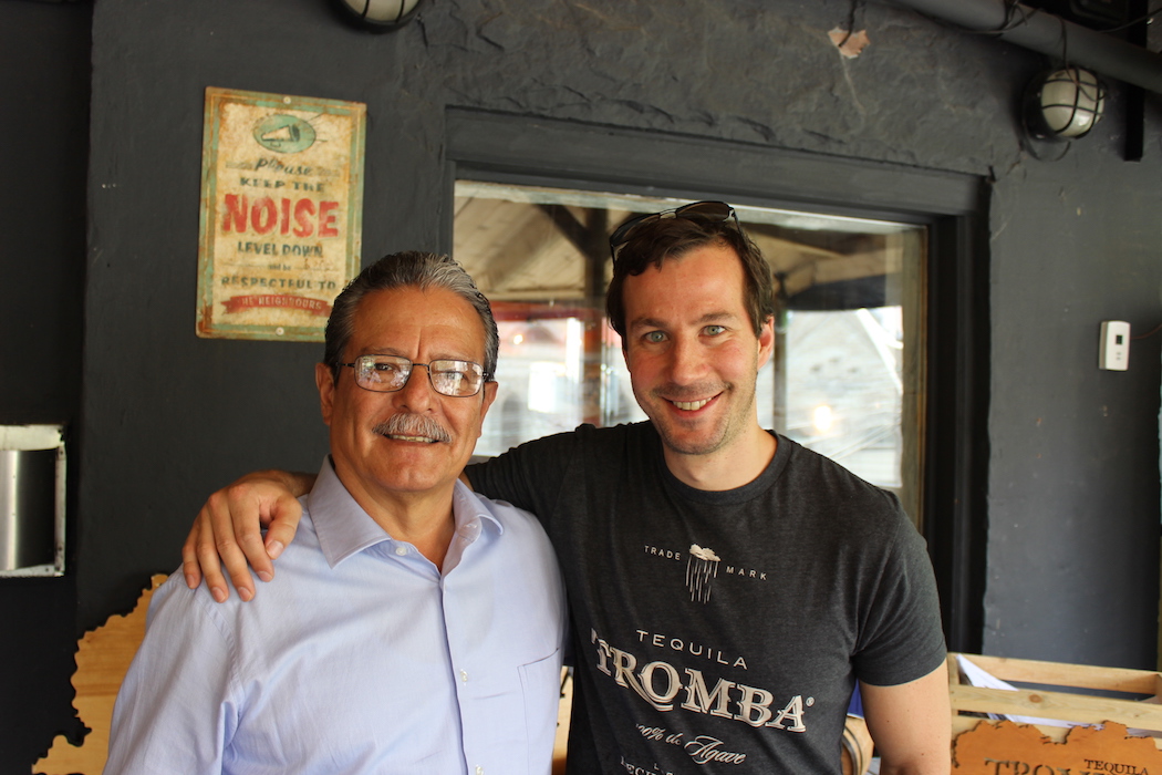 Master distiller Marco Cedano and Eric Brass of Tequila Tromba