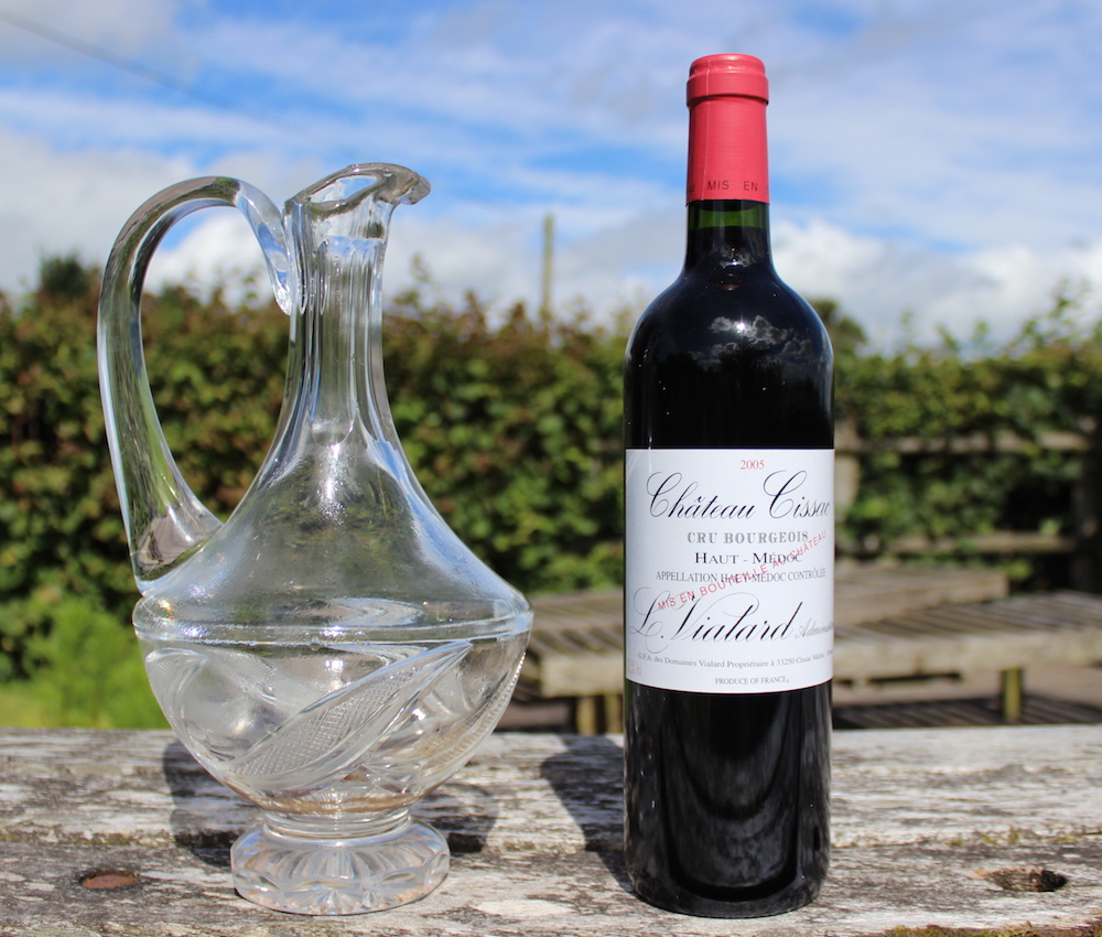 Chateau Cissac 2005 with a Decanter