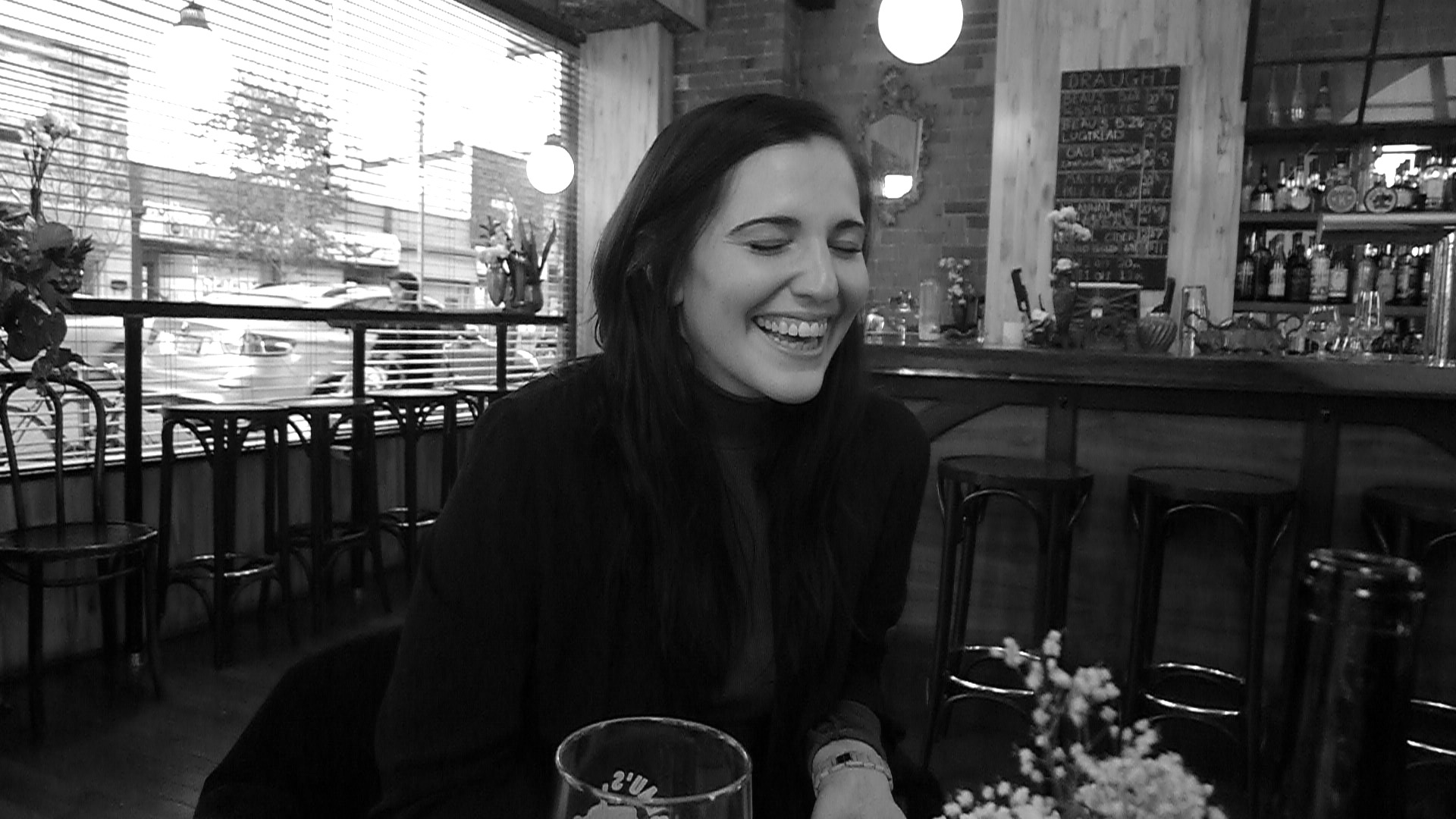 Portland Variety's Renée Sferrazza enjoys a few beverages at Toronto's Northern Belle.