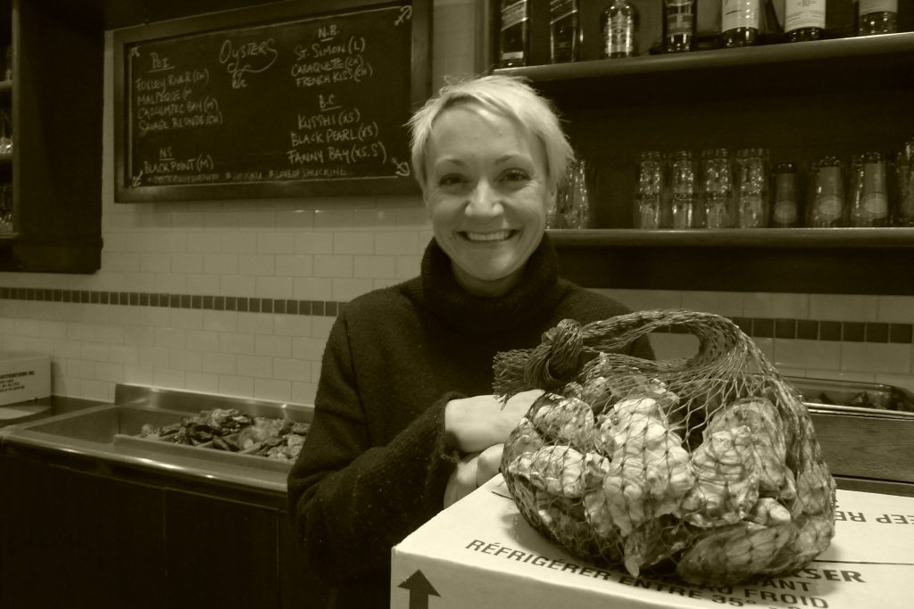 Jen Bolton, the charming lady behind the wines at Toronto's Oyster Boy.