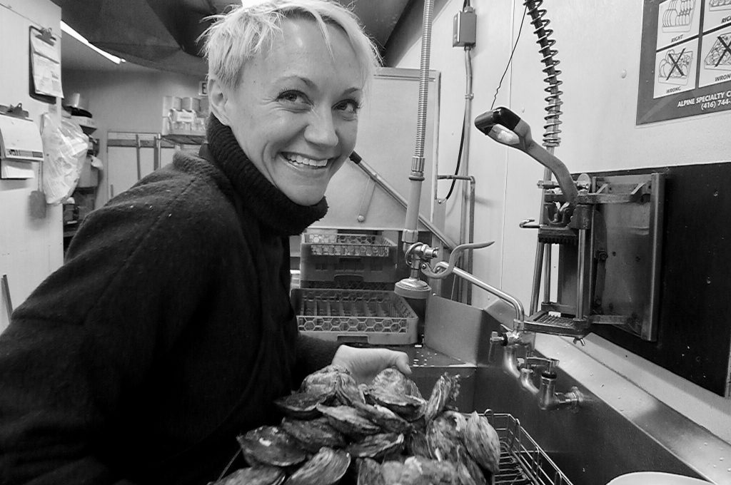 Jen Bolton, the charming lady behind the wines at Toronto's Oyster Boy.