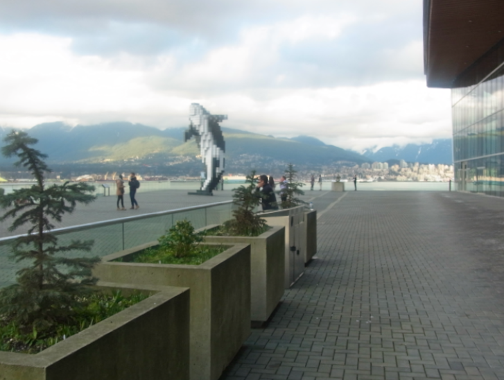 Douglas Coupland's Orca sculpture in Vancouver.