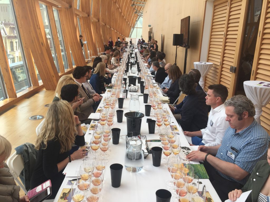 A huge turnout for the Wines Of Ontario "What's Your Skin In The Game?" Orange Wines tasting seminar at this year's Terroir Symposium.