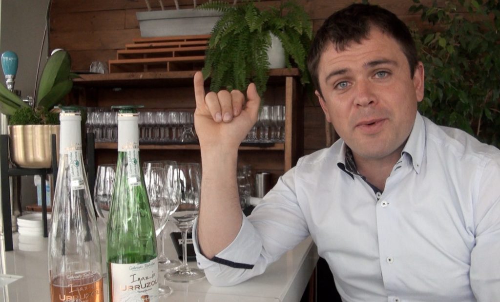 Xabier Urruzola introduces Good Food Revolution to the many pleasures of his Getariako Txakolina DO wines.