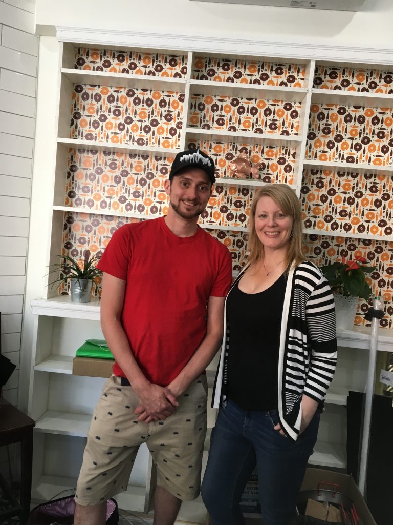 Sean Kinghan and Laura Cleland open Hooked's new 1246 Danforth location. 