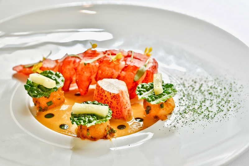 Lobster with Coastal Curry and Cilantro (Srijith Gopinathan, Restaurant Campton Place, San Francisco)
