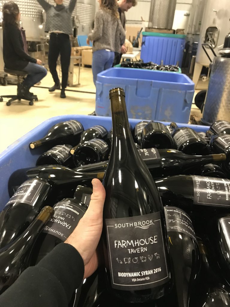 "We just did a FARMHOUSE tavern exclusive bottling of Biodynamic Syrah magnums with Southbrook - It’s fun & funky, super quaffable. "