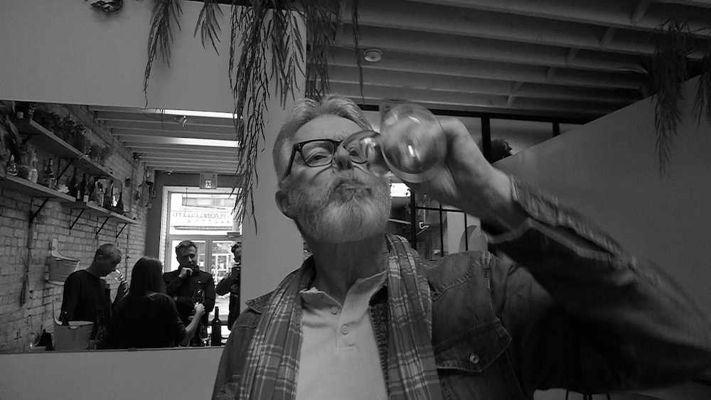 Old Bastard Sommelier Peter Boyd having fun at Toronto's Paris Paris.