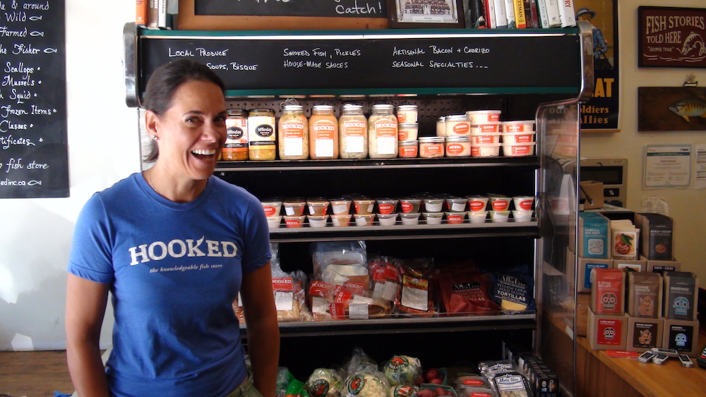Fishmonger Kristin Donovan gives us a tour of Hooked's great ready-to-eat selections.