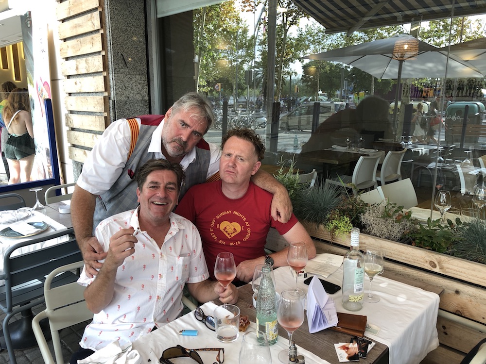 Captured here in his natural environment, the extended lunch, Olimax hosts Oyster Boy and GFR's Jamie Drummond in Barcelona in a year BC (before COVID-19)