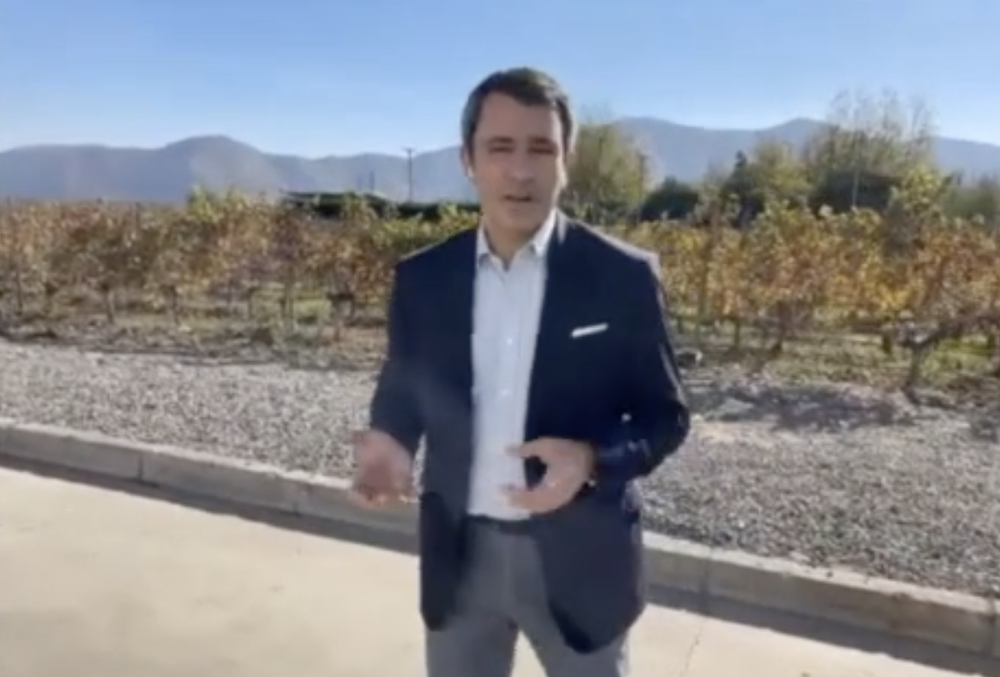 Escudo Roja winemaker Emmanuel Riffaud gives us a tour of his crushpad.