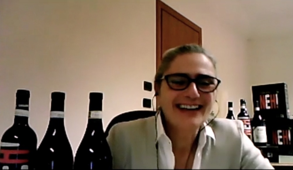 Punset winemaker Winemaker Marina Marcarino has a good giggle at my Italian pronunciation.